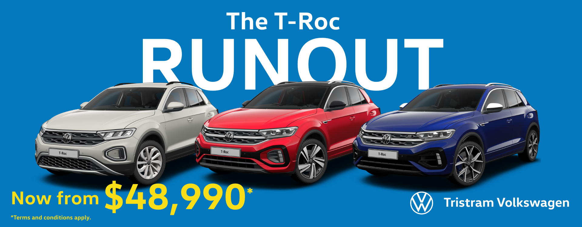 T-Roc Runout Sale